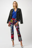 Foil Faux Suede Fitted Jacket - Black