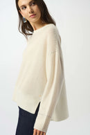 Cashmere Crew Neck Top - Vanilla