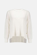 Cashmere Crew Neck Top - Vanilla