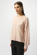 Cashmere Crew Neck Top - Black