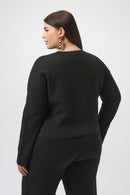 Button-Front Jacket - Black