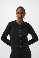 Button-Front Jacket - Black