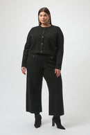 Straight Leg Trousers - Black