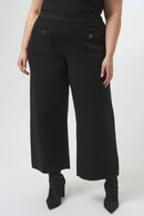 Straight Leg Trousers - Black