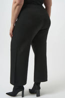 Straight Leg Trousers - Black