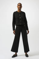Straight Leg Trousers - Black