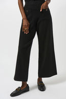 Straight Leg Trousers - Black
