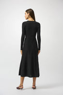 Crew Neck Dress - Black