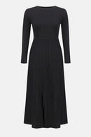 Crew Neck Dress - Black