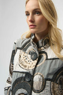 Abstract Jacquard Jacket - Black/multi