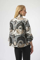 Abstract Jacquard Jacket - Black/multi
