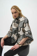 Abstract Jacquard Jacket - Black/multi
