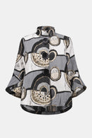 Abstract Jacquard Jacket - Black/multi