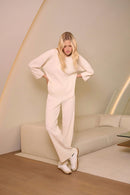 Pleated Wide-Leg Trousers - Birch