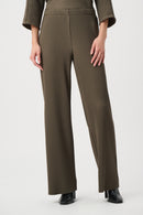 Pleated Wide-Leg Trouser - Avocado