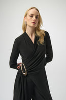 Knit Wide-Leg Jumpsuit - Black