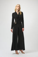 Knit Wide-Leg Jumpsuit - Black