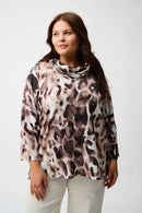 Animal Print Tunic - Off White/multi