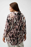 Animal Print Tunic - Off White/multi