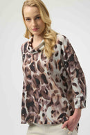 Animal Print Tunic - Off White/multi