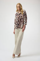 Animal Print Tunic - Off White/multi