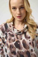 Animal Print Tunic - Off White/multi