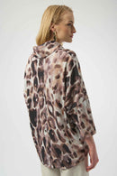 Animal Print Tunic - Off White/multi
