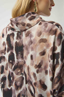 Animal Print Tunic - Off White/multi