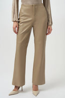 Leatherette Trousers - Fawn