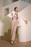 Leatherette Trousers - Fawn