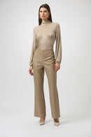 Leatherette Trousers - Fawn