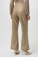 Leatherette Trousers - Fawn