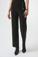Knit Straight Leg Trouser - Black