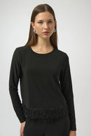 Silky Knit Top - Black