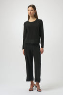 Silky Knit Top - Black