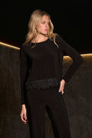 Silky Knit Top - Black