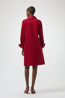 Scuba Jersey Dress - Deep Cherry
