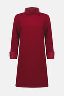 Scuba Jersey Dress - Deep Cherry