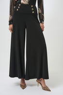 Moss Crepe Flared Trouser - Black
