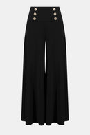 Moss Crepe Flared Trouser - Black