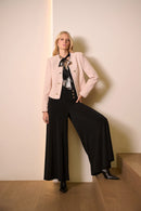 Boucle Collarless Jacket - Rose