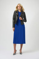 Foiled Faux Suede Jacket - Black