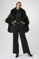 Wide Leg Stretch Jeans - Black