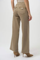 Classic Wide Leg Jeans - Fawn