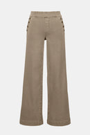 Classic Wide Leg Jeans - Fawn