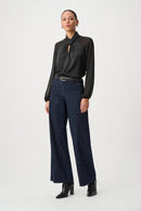 Classic Wide-Leg Jeans - Dark Denim Blue