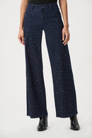 Classic Wide-Leg Jeans - Dark Denim Blue