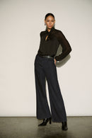 Classic Wide-Leg Jeans - Dark Denim Blue