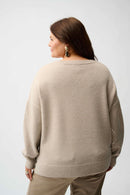 Knit Pullover with Sequin - Oyster