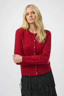 Cashmere Cardigan - Deep Cherry